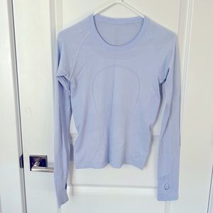 lululemon swiftly long sleeve race length, sz 6